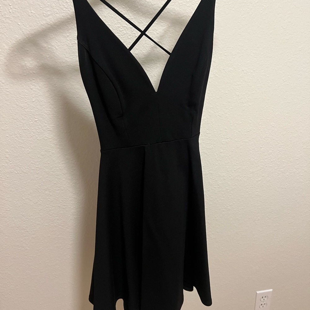 Lulu's Black Backless Dress